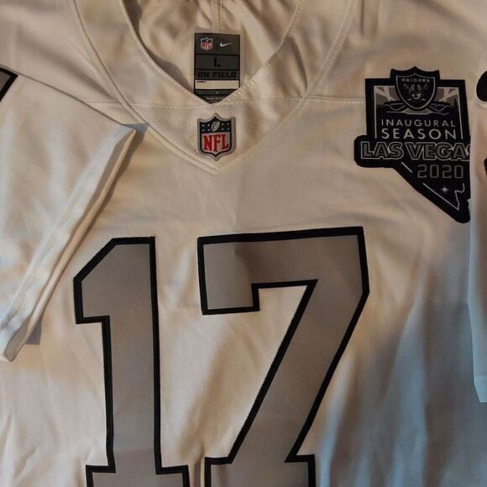 NWT Las Vegas Raiders INAUGURAL 2020 SEASON‎ Davante Adams Nike White Jersey